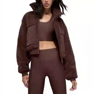 Alo Yoga Sherpa Edge Bomber Ivory