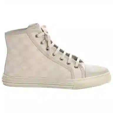 Gucci Monogram High Top Canvas Sneakers