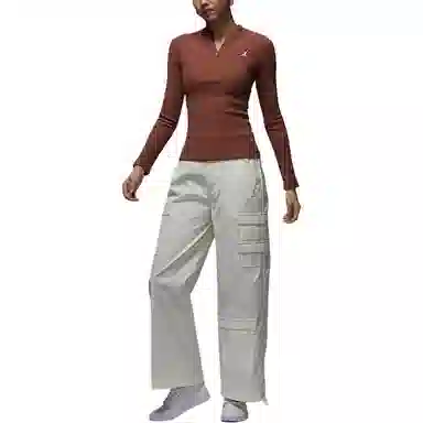 Jordan FW24 Knit Top Brown/White