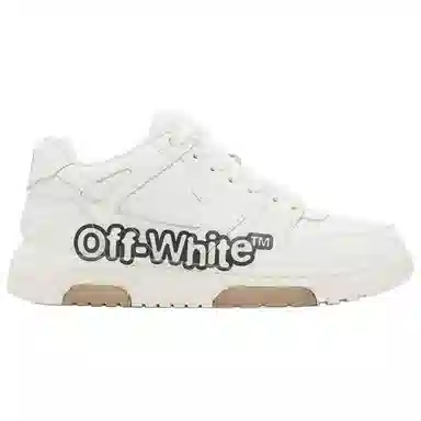 OFF-WHITE Low-Top Leather Sneakers White