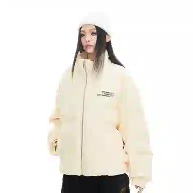 The Simpsons Waffle Texture Down Jacket