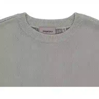 Fear of God Essentials Knit Pullover Sweater Green Concrete