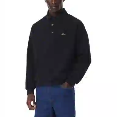 Lacoste SS25 Logo Pullover Hoodie Blue