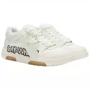 OFF-WHITE Low-Top Leather Sneakers White