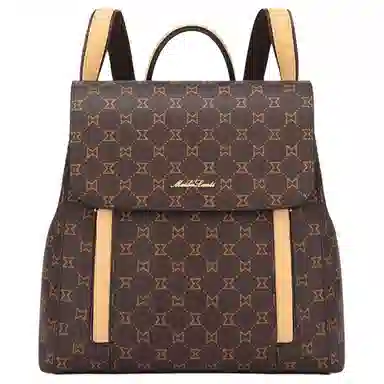 Mashalanti Vintage Backpack Deep Brown Almond