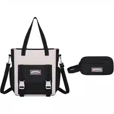 芭菲尼 多功能拼色简约休闲 牛津布 手提单肩斜挎包 儿童款 多色