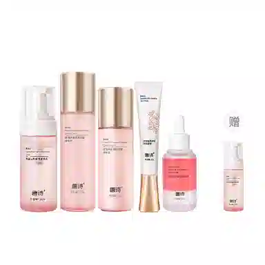 唐诗 玫瑰多肽护肤套装 淡化细纹 抗皱抗初老保湿提亮紧致熬夜不垮脸洗面奶水乳面霜素颜霜组合装