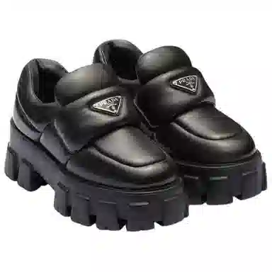 Prada Platform Loafers Black