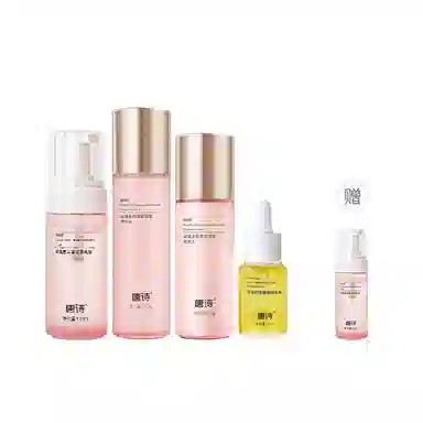 唐诗 玫瑰多肽护肤套装 淡化细纹 抗皱抗初老保湿提亮紧致熬夜不垮脸洗面奶水乳面霜素颜霜组合装