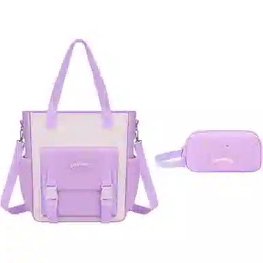 芭菲尼 多功能拼色简约休闲 牛津布 手提单肩斜挎包 儿童款 多色