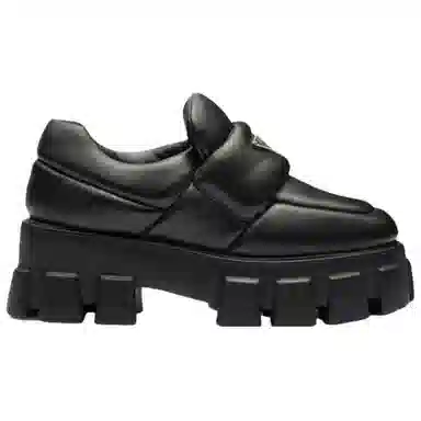 Prada Platform Loafers Black