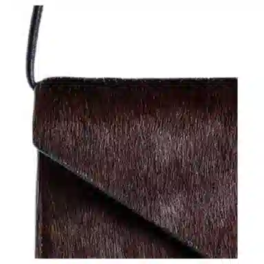 COS Leather Shoulder Bag Deep Brown