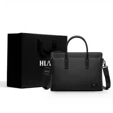 HLA Business Leather Briefcase