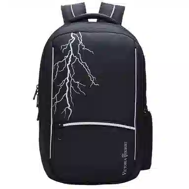 维多利亚旅行者 休闲通勤时尚运动职场简约便捷笔记本电脑 尼龙 双肩包 男女同款情侣款 黑色