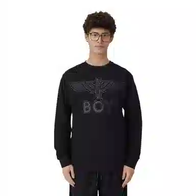 Boy London Loose Fit Logo Crewneck Sweatshirt Black