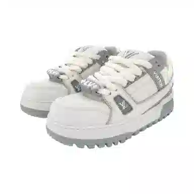 Louis Vuitton Trainer Maxi White Grey