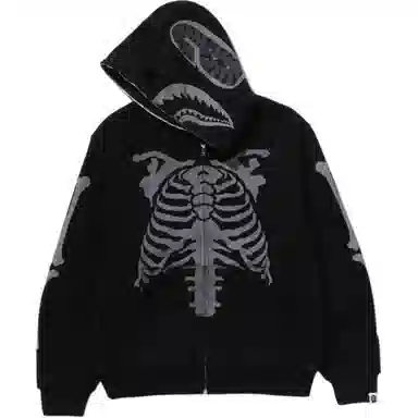 A Bathing Ape Shark Skeleton Hoodie FW25