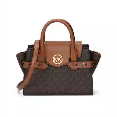 Michael Kors Carmen Small Chain Tote Dark Brown Acorn