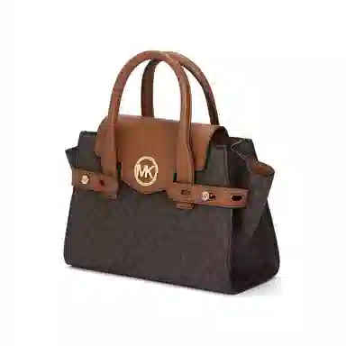 Michael Kors Carmen Small Chain Tote Dark Brown Acorn