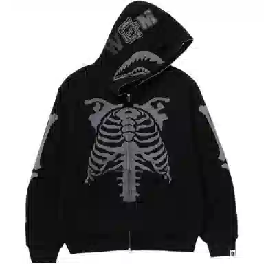 A Bathing Ape Shark Skeleton Hoodie FW25
