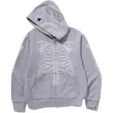 A Bathing Ape Shark Skeleton Hoodie FW25