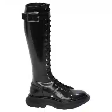 Alexander McQueen Tread High Boots Black