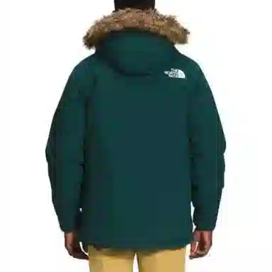 The North Face Logo Embroidered Hoodie Jacket Green