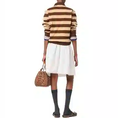 Miu Miu SS25 Cocoa Brown Polo
