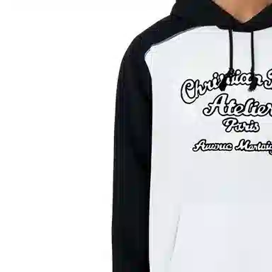 DIOR SS22 Embroidered Logo Hoodie White