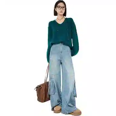 美洋 羊绒羊毛元宝针毛衣 女款