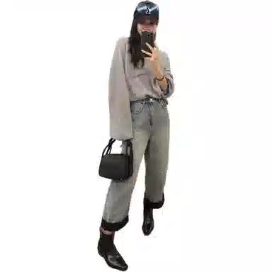 美洋 羊绒羊毛混纺圆领毛衣 女款