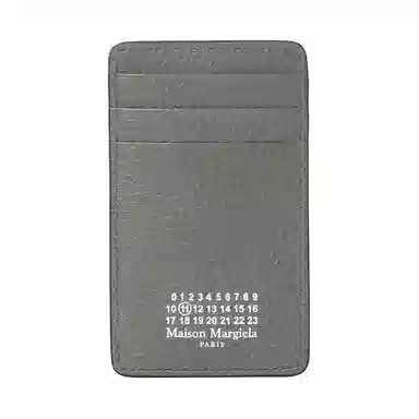 Maison Margiela Four Stitch Leather Cardholder Green