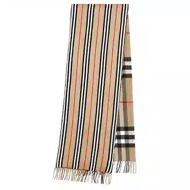 Burberry Classic Check Cashmere Scarf Camel
