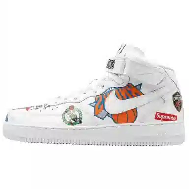 Supreme x Nike Air Force 1 High NBA White