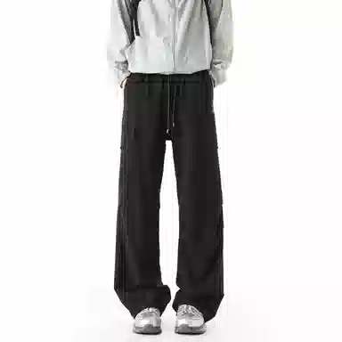 敦煌博物馆 美式复古纯色简约多口袋宽松束脚户外机能伞兵休闲工装裤 男女同款