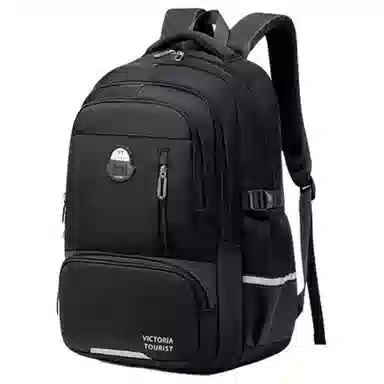 维多利亚旅行者 书包上学减负护脊大容量多隔层小众不撞款高颜值可放大肚水杯 涤纶 电脑包背包双肩包 常规 男女同款情侣款 黑色