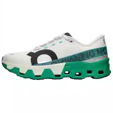 On Cloudmonster White Green Black
