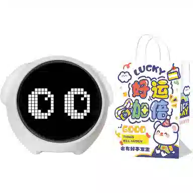 黑白客 表情互动 电子机芯 闹钟 男女同款