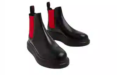 Alexander McQueen Hybrid Chelsea Boots Black