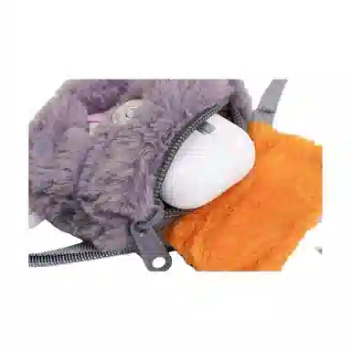 抱竹 小羊古力灵能百分百 灵幻新隆可爱 涤纶（聚酯纤维） 耳机包 男女同款情侣款 多色