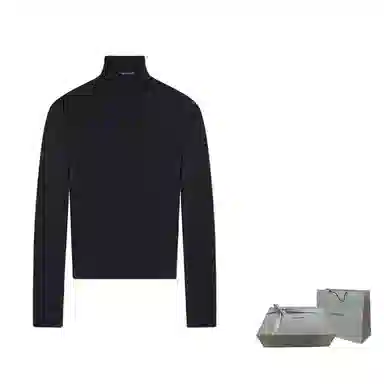 Balenciaga FW21 Black Turtleneck Sweater