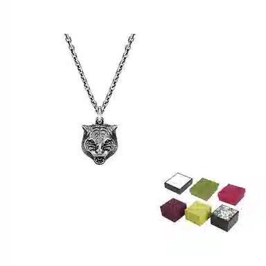Gucci Tiger Head Pendant Necklace