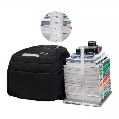 维多利亚旅行者 书包上学减负护脊大容量多隔层小众不撞款高颜值可放大肚水杯 涤纶 电脑包背包双肩包 常规 男女同款情侣款 黑色