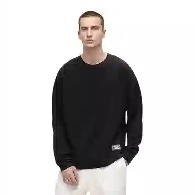 梦特娇 宽松圆领长袖毛衣 男款