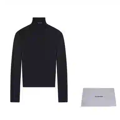 Balenciaga FW21 Black Turtleneck Sweater