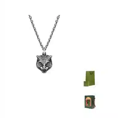 Gucci Tiger Head Pendant Necklace