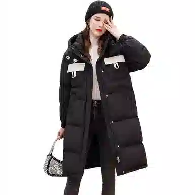 鸭鸭 中长款加厚时尚保暖舒适羽绒服 女款