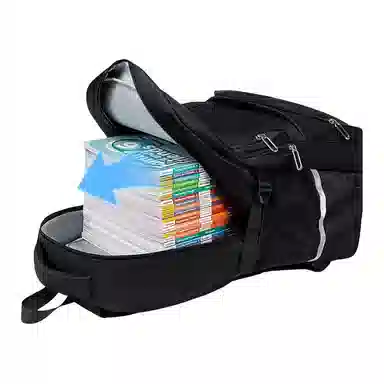 维多利亚旅行者 书包上学减负护脊大容量多隔层小众不撞款高颜值可放大肚水杯 涤纶 电脑包背包双肩包 常规 男女同款情侣款 黑色