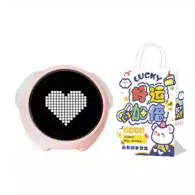 黑白客 表情互动 电子机芯 闹钟 男女同款