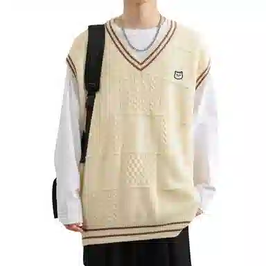 Wuhuangmao Academy V-Neck Sweater Vest